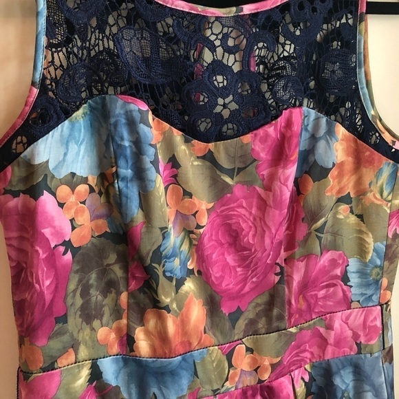 Tatyana Mirabelle floral midi dress with lace and tuile lining - Picture 4 of 14